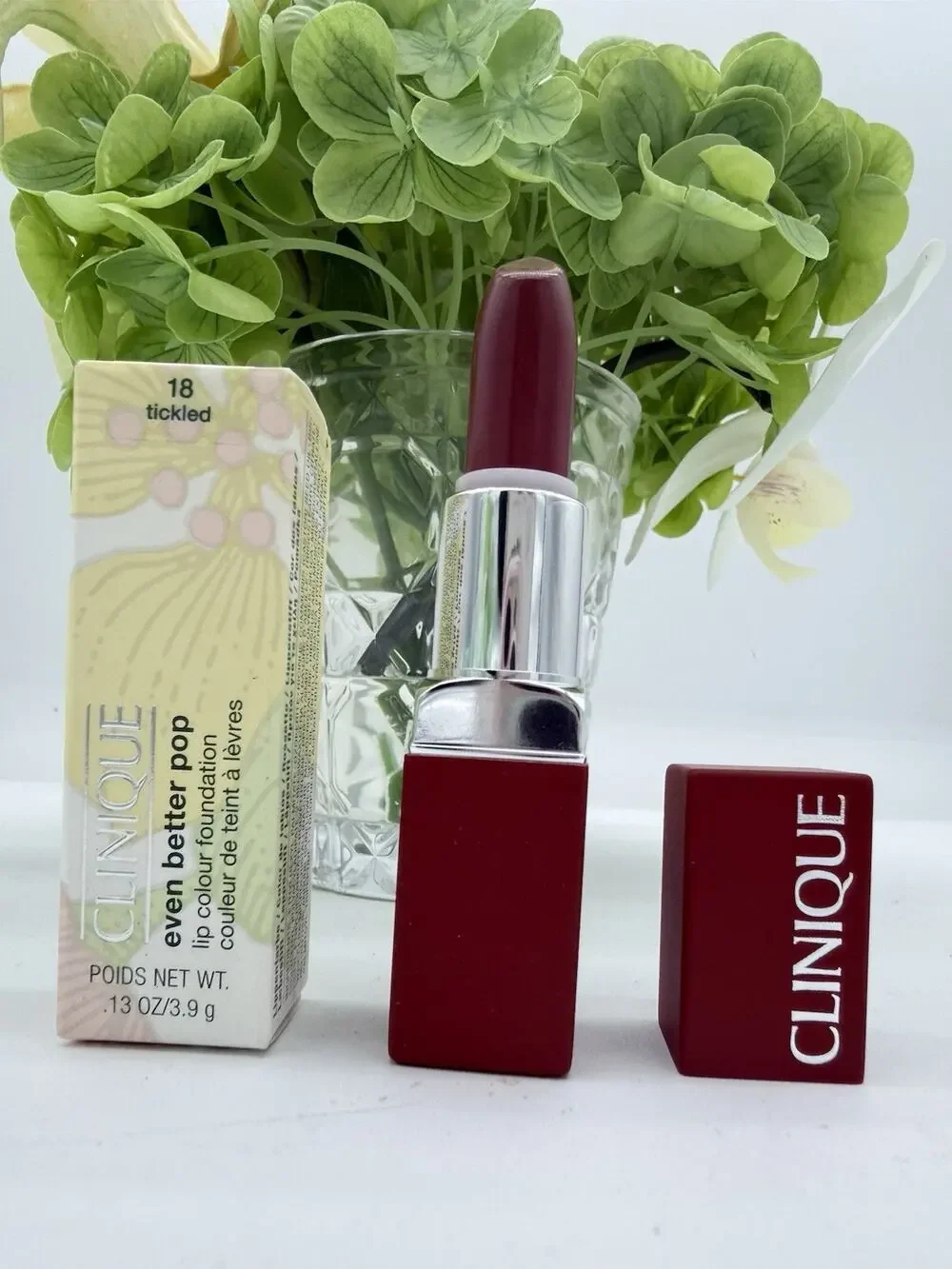 Clinique Pop Matte Lip Colour + Primer Peony Pop - 0.13 oz Lipstick NEW
